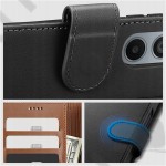 Tok álló  Samsung Galaxy S23 Plus (SM-S916) (FLIP, mágneses, oldalra nyíló, asztali tartó funkció) Tech-Protect Wallet fliptok fekete 